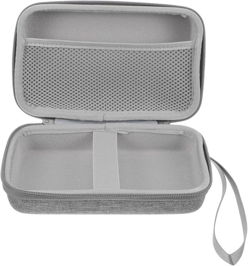 Mini Portable Makeup Suitcase Travel Cosmetic Organizer Case Lightweight Toiletry Bag Gray - Image 1